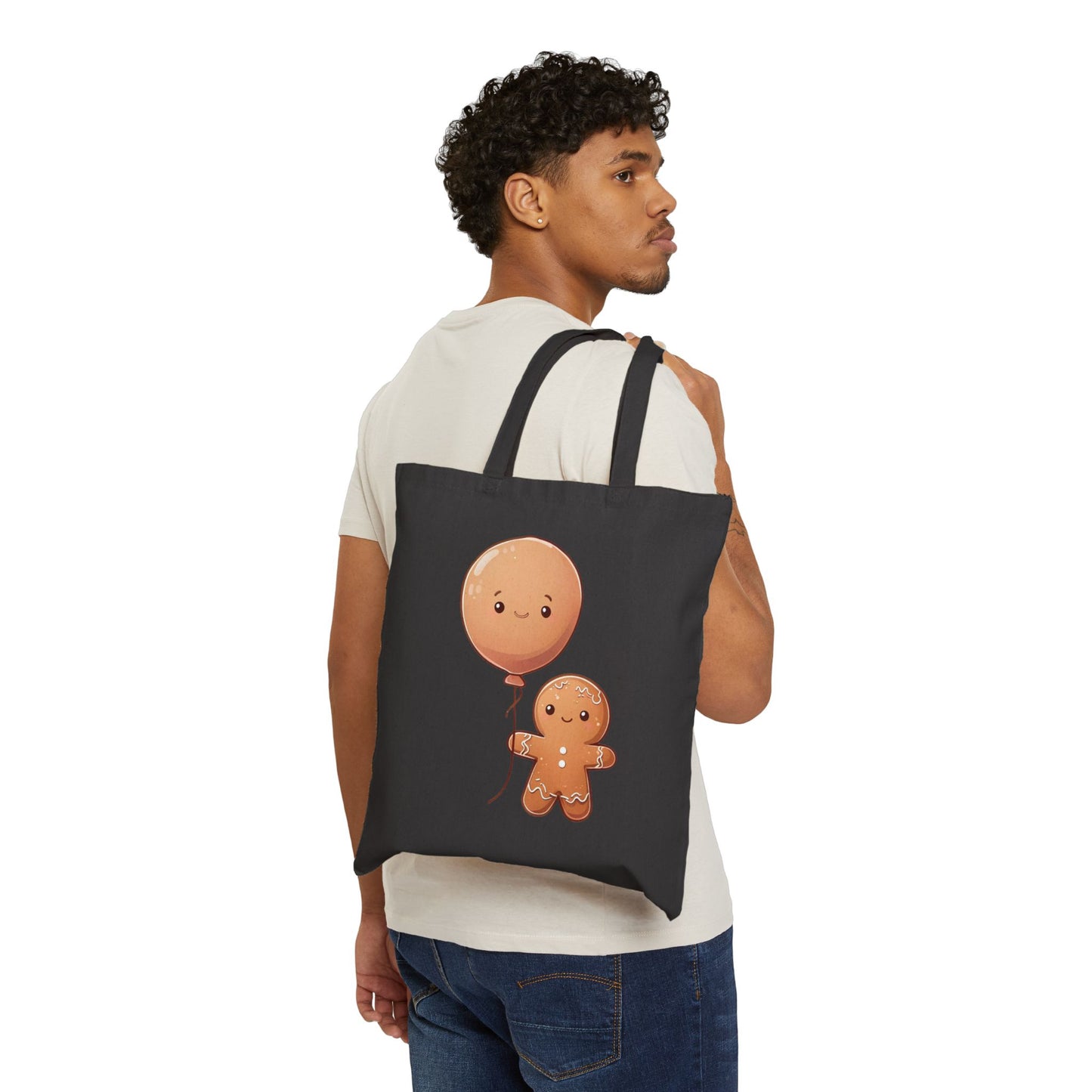 Gingerbread Christmas Canvas Tote Bag