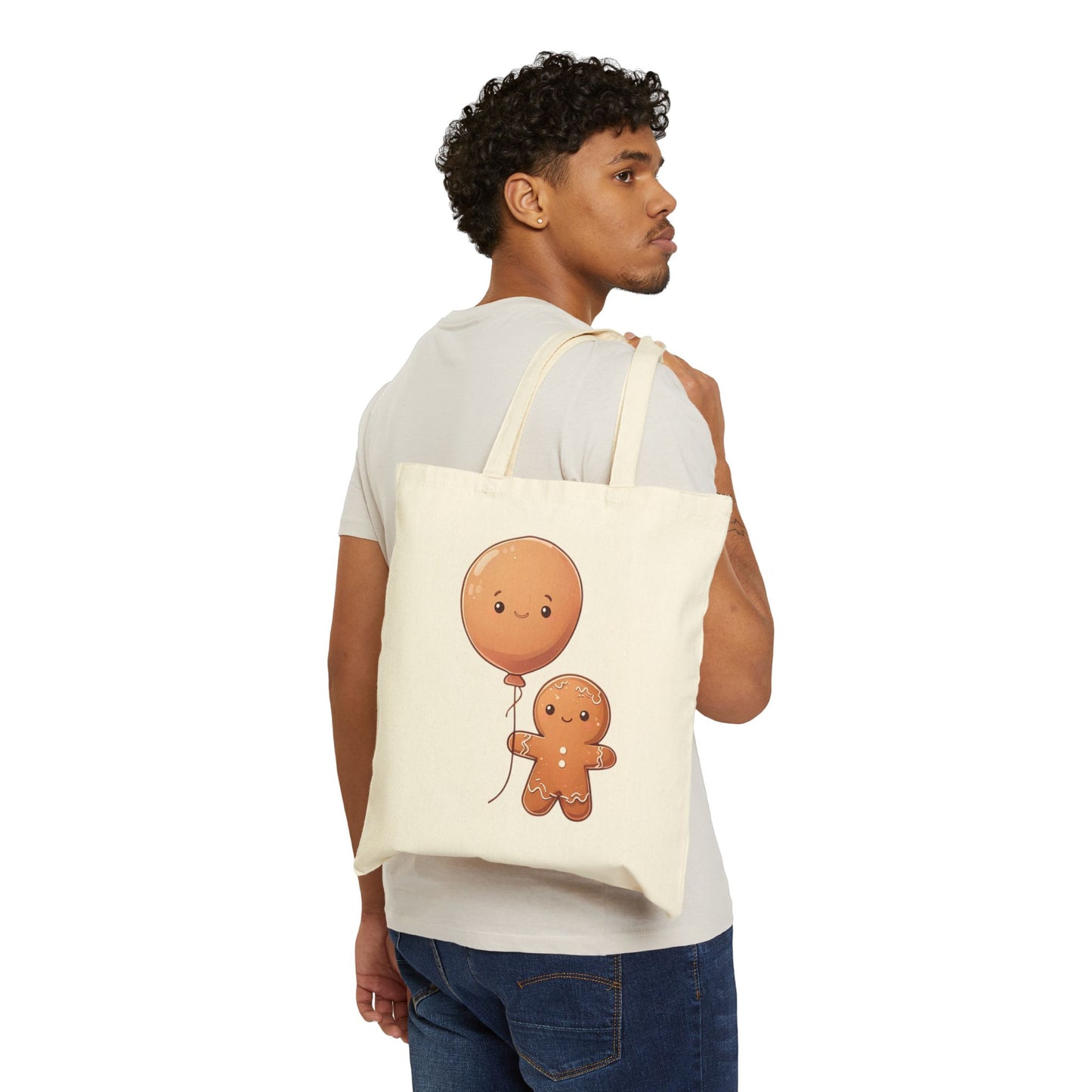 Gingerbread Christmas Canvas Tote Bag