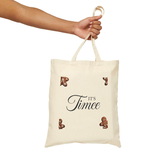 Christmas Gingerbread Canvas Tote Bag